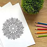 Mandala Coloring Pages for releasing anxiety and stress - @antistress_coloring_book Instagram Profile Photo